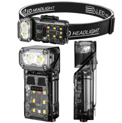 Фонарик  диодный  налобный + ручной 9SMD с АКБ