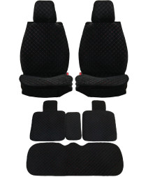 Комплект Накидок  Seintex  «Star» Чёрный (велюр)