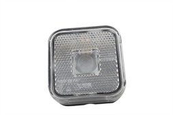 Повторитель поворотов квадрат (65-65mm) с отраж. Белый (1шт)