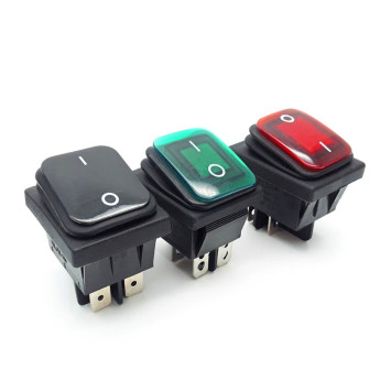 ЭТ Кнопка FOTEK 30x22мм, широкая кнопка 16A зеленый