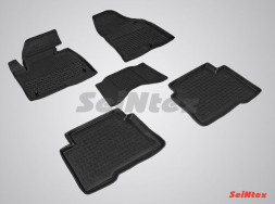 Коврики резиновые   Hyundai Santa Fe III 2012-2018г.  БОРТ